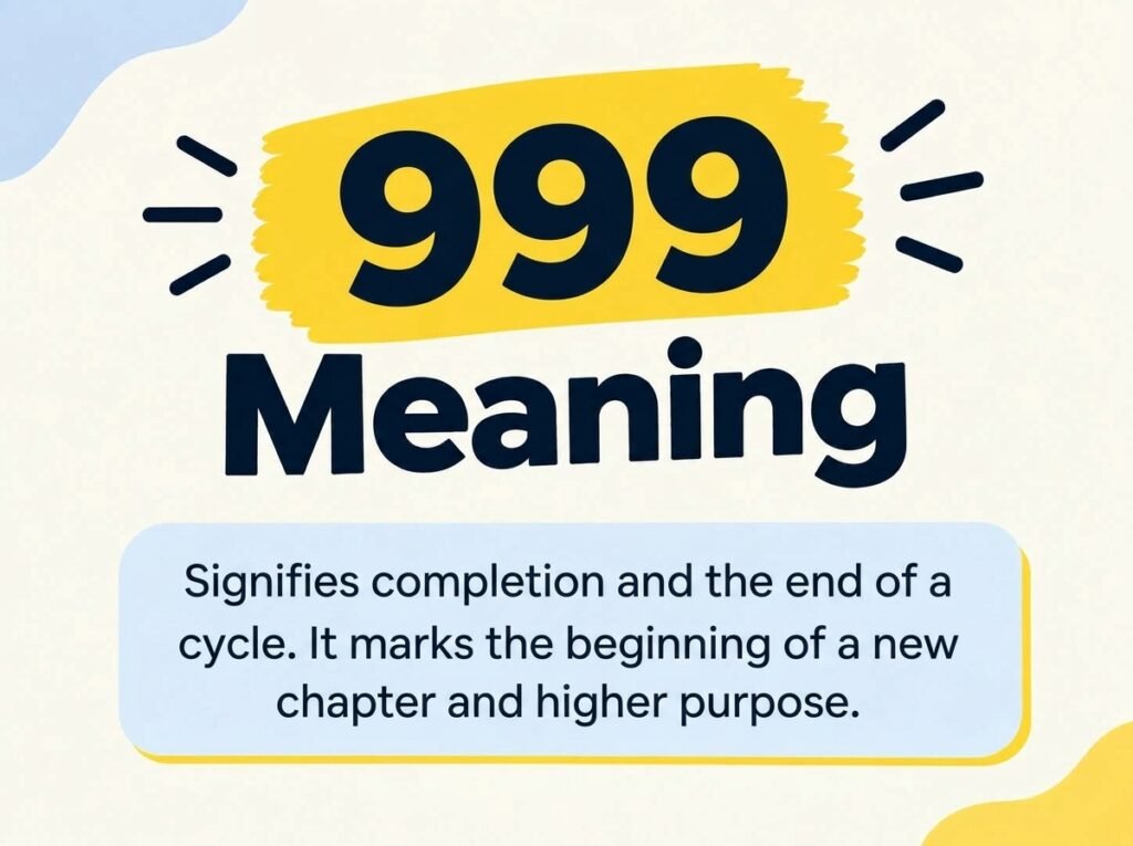 999 Angel Number Meaning