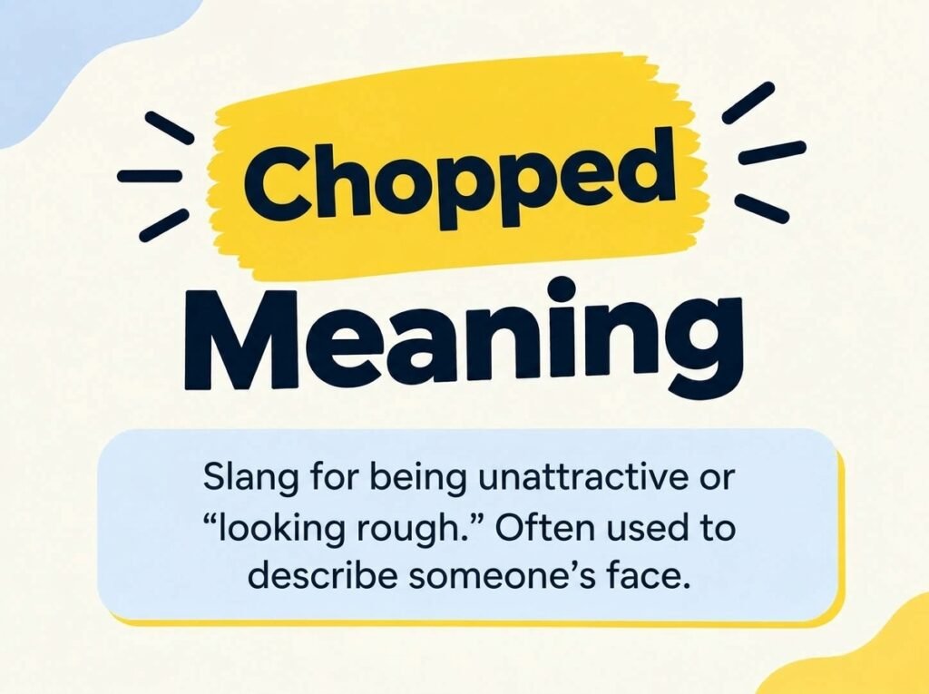 Chopped Meaning