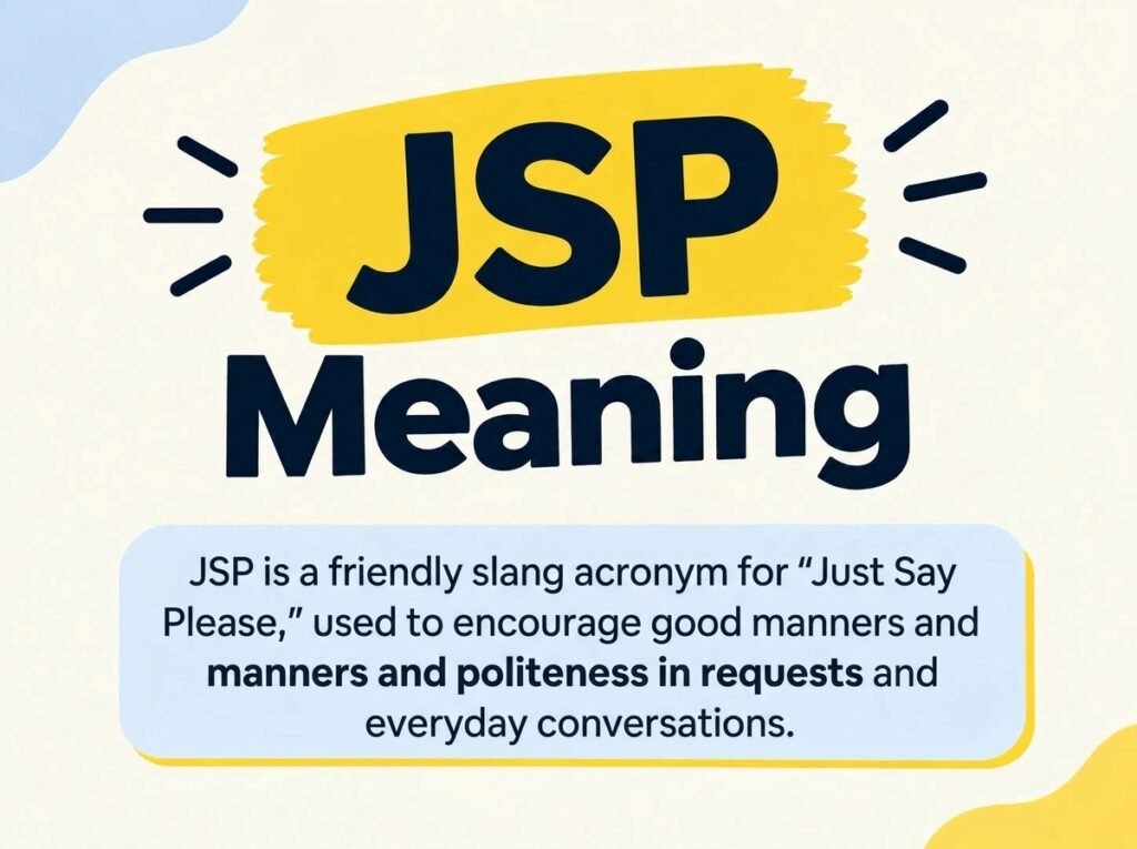 JSP Meaning