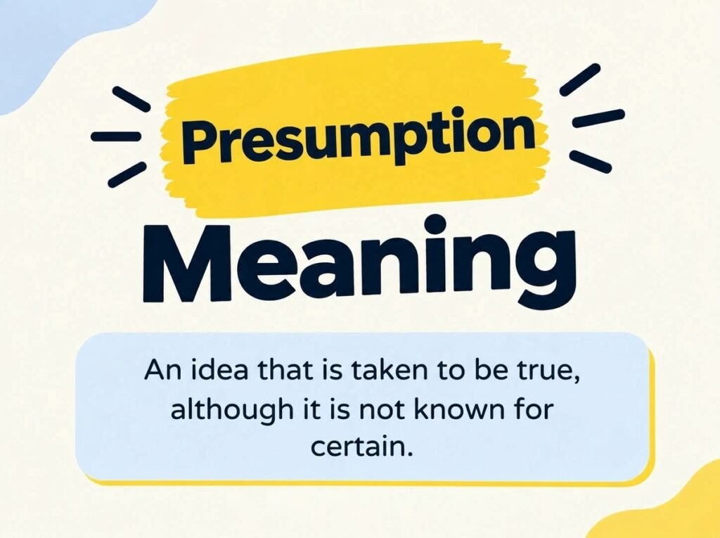 Presumption Meaning