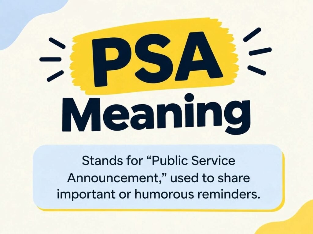 PSA Meaning
