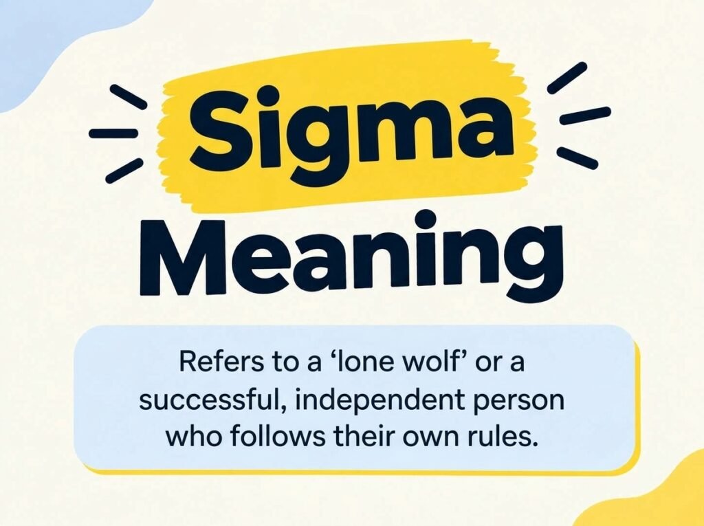 Sigma Meaning