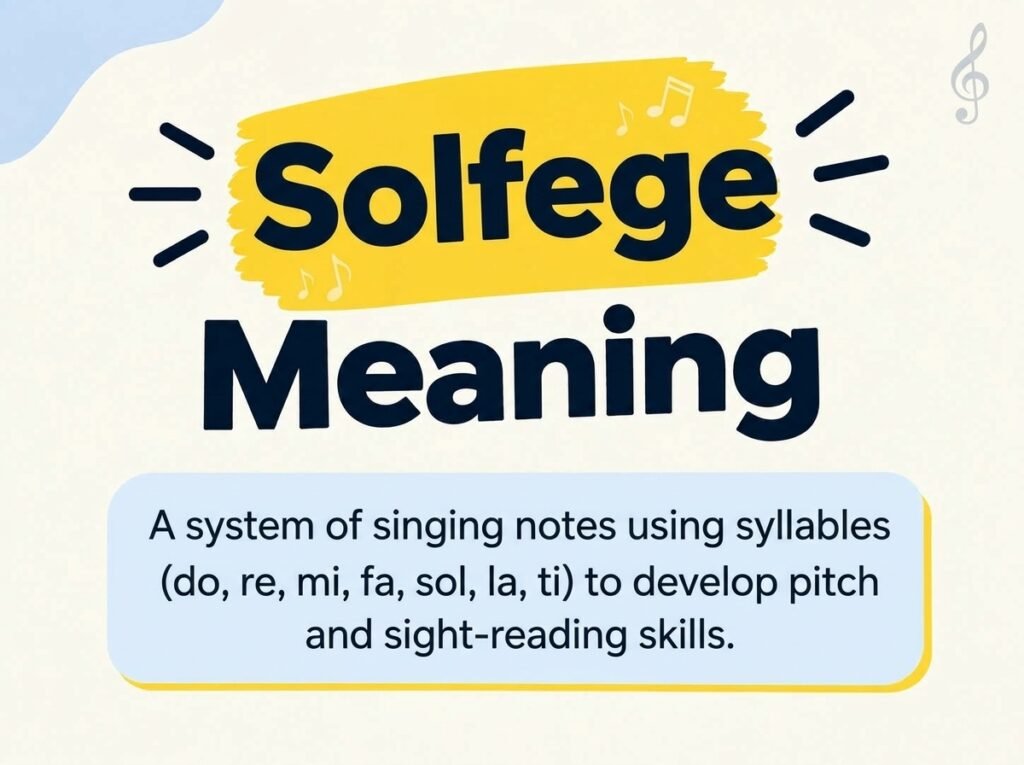 Solfege Meaning