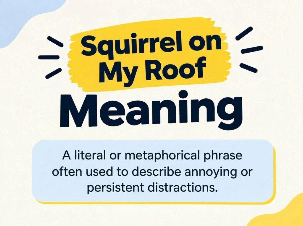Squirrel on My Roof Meaning