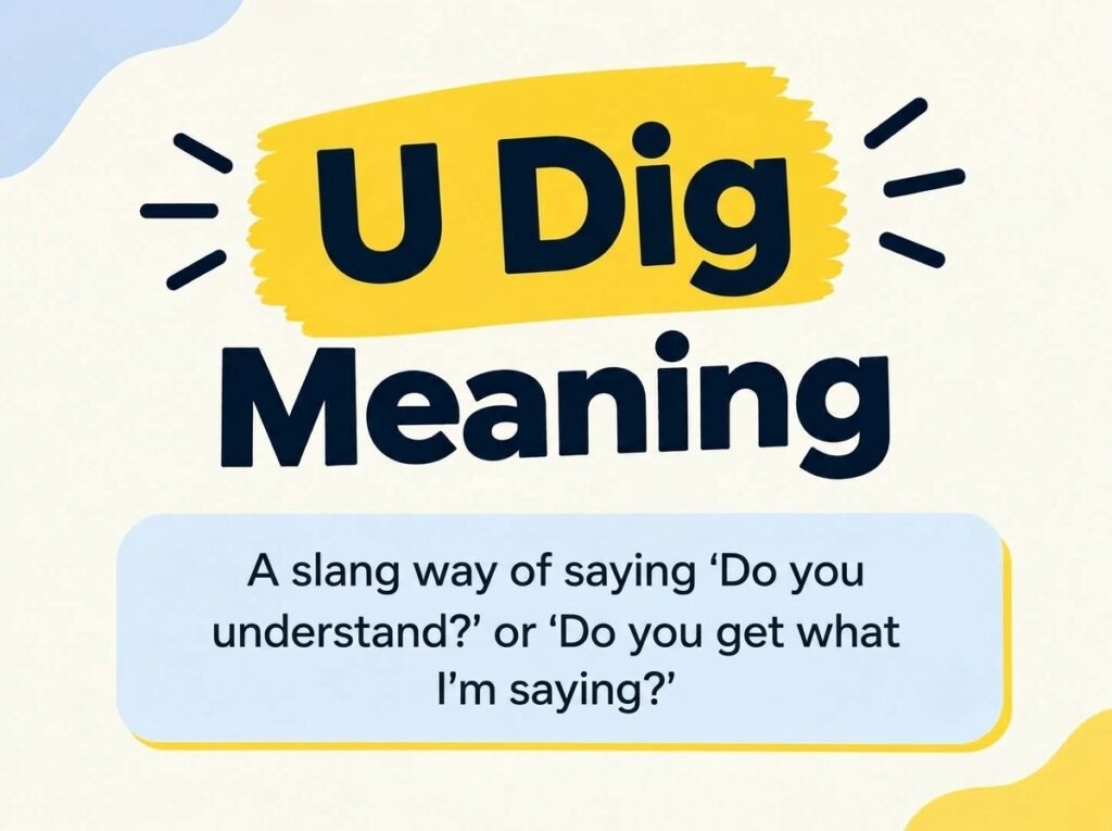 U Dig Meaning